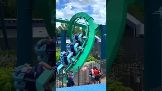 Kraken roller coaster at Sea World Orlando - Manufacturer: Bolliger & Mabillard