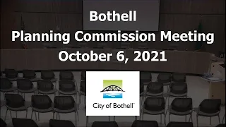 Bothell Planning Commission Meeting - October 6, 2021