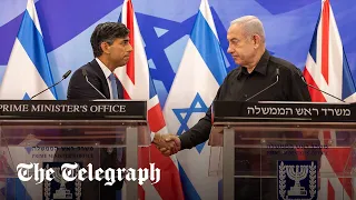 We want you to win, Sunak tells Netanyahu in Israel
