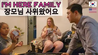 [AMWF] KOREAN HUSBAND VISITS AMERICAN WIFE'S FAMILY ALONE IN USA/ COOKING KOREAN FOOD / [ENG/KR SUB]