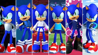 Mario & Sonic at the Olympic Games Tokyo 2020 - All Sonic Outfits Collection
