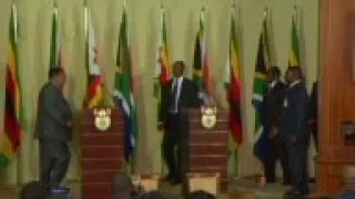 Zuma, Mugabe news conference