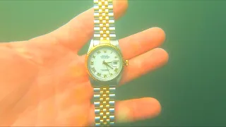 Found $10,000 *ROLEX* while Underwater Metal Detecting RIVER TREASURE