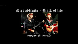 Dire Straits - Walk of life _ backing track, original (guitar & vocals)