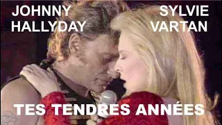 Johnny Hallyday & Sylvie Vartan: Duo inoubliable Tes tendres années- Parc Princes 1993 (Fr Lyrics)