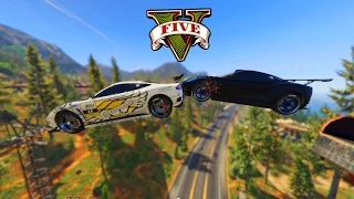 GTA V - Online - Roller Coaster Sobre a FLORESTA!