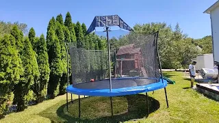 Heavy Duty Pro Trampoline with Basketball 🏀🏀.