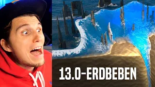 Paluten REAGIERT auf Was würde bei einem Erdbeben der Stärke 13 passieren?