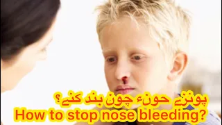 How to stop nose bleeding