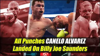 All Punches Landed By Canelo Alvarez On Billy Joe Saunders | FightNoose