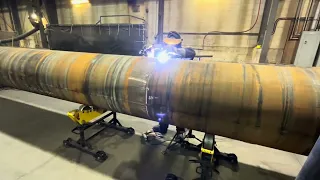 Cutting 30” pipe using plasma cutter!!