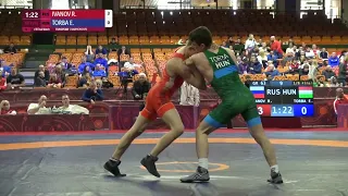 1/8 GR - 63 kg: R. IVANOV (RUS) v. E. TORBA (HUN)