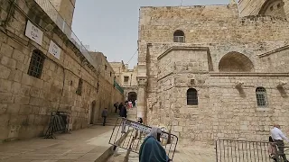 HE has Risen (Orthodox Easter Sunday)-Listen to Bell Ringing. Church of the Holy Sepulchre Jerusalem