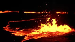 Erta ale volcano lava eruption part 1