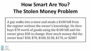 HOW SMART ARE YOU? The Stolen Bill Riddle (Viral Math Problem) - The Correct Answer Explained