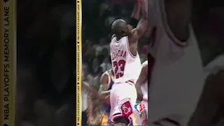 Michael Jordan Switches Hands In Mid-Air for the Iconic Layup | #Shorts #NBA75