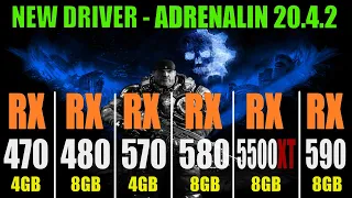 RX 470 vs RX 480 vs RX 570 vs RX 580 vs Rx 5500XT vs RX 590 | NEW DRIVER | PC GAMES TEST |