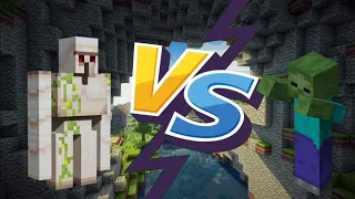 iron golem Vs zombie