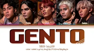 SB19 "GENTO" Color Coded Lyrics English/Filipino /Baybayin