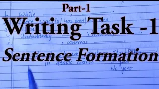 IELTS Writing task 1 ielts academic | Sentence Formation |#neelammanu