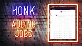 HONK - Adding Jobs