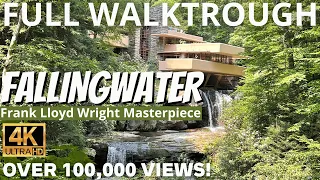 Fallingwater Full Walkthrough Tour in 4K // Frank Lloyd Wright Masterpiece