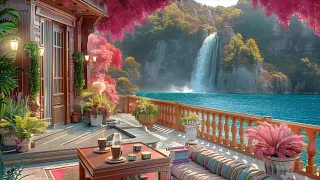 Spring Coffee Porch With Relaxing Jazz Instrumental Music For Studying, Working - Spring Jazz 🌺