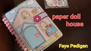 PAPER DOLL HOUSE | #craft #paperdollhouse  | @fayepedigan