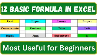 Best Formula For Beginners in Excel || Basic Formula in Excel Part - 2