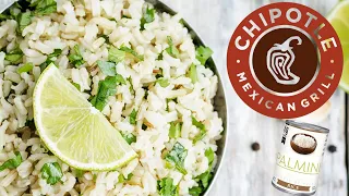 Chipotle's Cilantro Lime Rice l Copycat Recipe Using @palmini1505  Rice