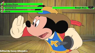 Mickey, Donald, Goofy: The Three Musketeers (2004) Final Battle with healthbars