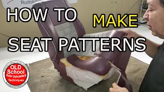 HOW TO Make Seat Patterns Auto Upholstery DIY How To