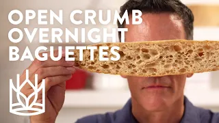 24-Hour Baguettes With Airy Crumb & Crunch