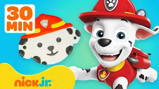 Make PAW Patrol Characters w/ Fluffy Slime! with Marshall 🐶  30 Minute Compilation | Nick Jr.