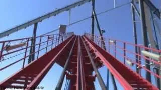 Dragon Khan Front Row On Ride POV - PortAventura