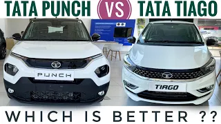 Tata Punch vs Tiago 2024 - Which is Better? | Tata Tiago vs Punch 2024 | Tata Punch 2024 Review