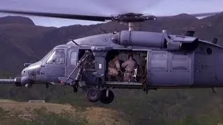 Urban Sniper Course - Scout Snipers Practice Firing From HH-60G Pave Hawk