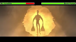 The Incredibles (2004) Opening Scene with healthbars