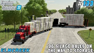 96 silage bales transported, 590K liters of hay baled | Elmcreek Farm | Farming simulator 22 | #133