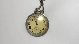 Карманные часы Молния СССР 18 камней тонкие