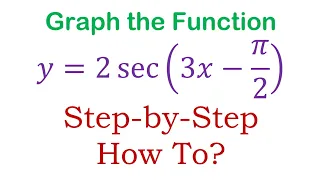 Graph the Trigonometric Function y=2sec (3x-pi/2)
