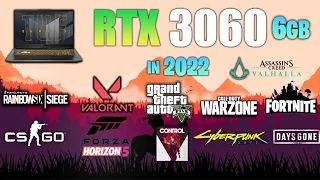 RTX 3060 laptop : Test in 10 Games - RTX 3060 Laptop Gaming