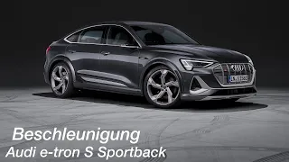 🔋 Audi e-tron S Sportback (370 kW / 973 Nm): Beschleunigung 0-210+ km/h [4K] - Autophorie Extra