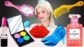 💄Frozen Elsa Edible Makeup Cosmetic Mukbang💄겨울왕국 엘사 먹는 화장품 JiniYum 지니얌