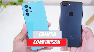 Samsung Galaxy A32 Vs iPhone 7 Plus Camera Comparison | 2021