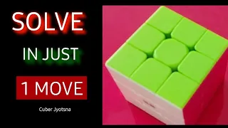 ✨Magic Trick to Solve *Rubiks Cube* in 1 Move - Rubik's Cube