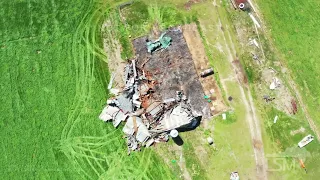 04-11-2022 Scranton, Arkansas Tornado Damage *drone*