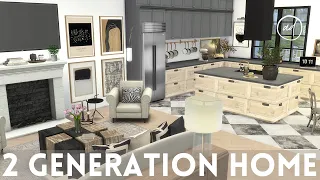 2 GENERATION HOME || Sims 4 || CC SPEED BUILD