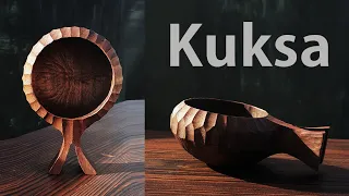 Kuksa Carving / Guksi / Walnut / Wood carving.