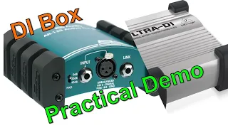 DI Box Practical demo with Sound - Hindi (DI बॉक्स का साउंड के साथ डेमो)